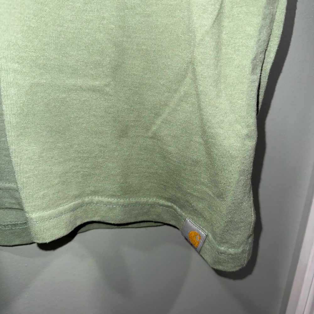 Carhartt Men’s Sage Green Pocket T-Shirt - Picture 3 of 5